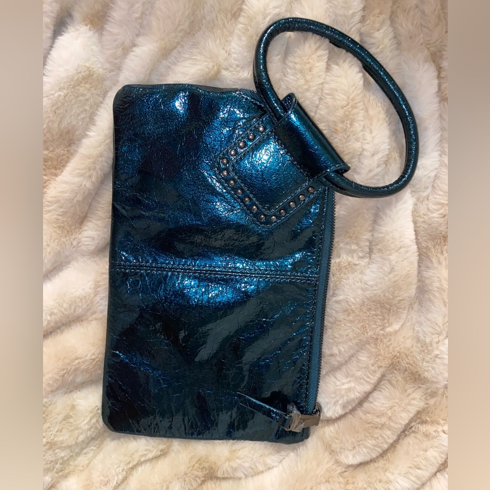 Hobo leather clutch wristlet wallet bag